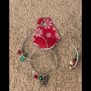 3 Christmas bangles bracelets
